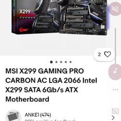 Motherboard X299 Gaming Pro Carbon