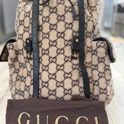 Authentic Wool Gucci Backpack (extra Large)