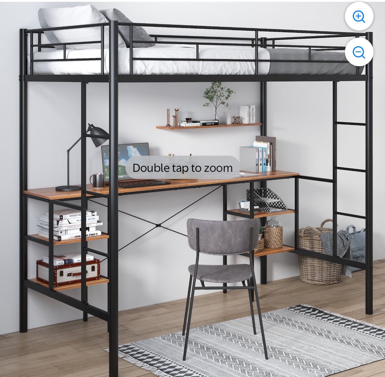 Rooms To Go Loft Bed With Desk And Storages