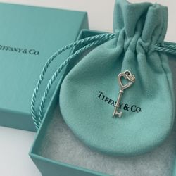 Tiffany Co Mini Heart Key Pendent 