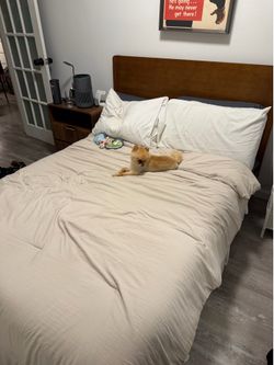Merax Full Size Bamboo Platform Bed