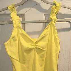 Sleeveless Yellow Bodysuit 