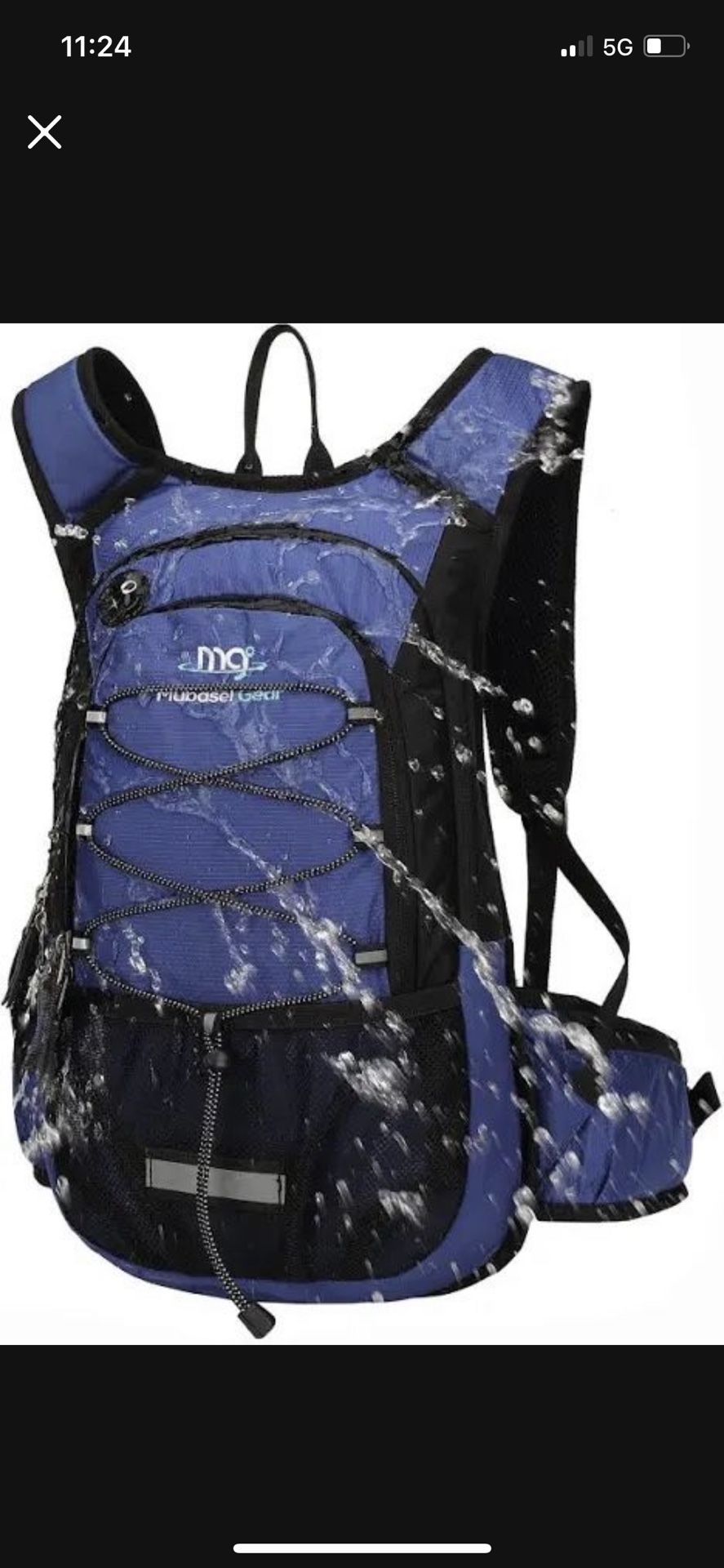 Mubasel Gear Insulated Hydration Backpack Pack with 2L BPA Free Bladder - Keeps Liquid Cool up to 4 Hours – for Running, Hiking, Cycling, Camping New 