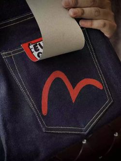 Evisu 15oz Raw Japanese Selvedge Denim Jeans Lot.2009 No.2 Made In Japan