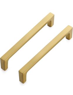 Ravinte 25 Pack Brushed Brass Cabinet Handles