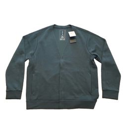 Nike 24.7 Impossibly Soft Cardigan Seaweed Green HQ6948-390 Men’s Size L NWT