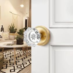 Door Knob Brushed Gold Passage Door