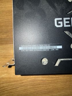 GeForce RTX 3060 ti graphics card