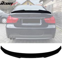 Fits 2006-2011 BMW E90 3-Series & M3 Sedan PSM Style Rear Trunk Spoiler Gloss Black