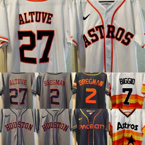 Astros Jose Altuve Alex Bregman Craig Biggio stitched Jersey 

Brand new with tags!