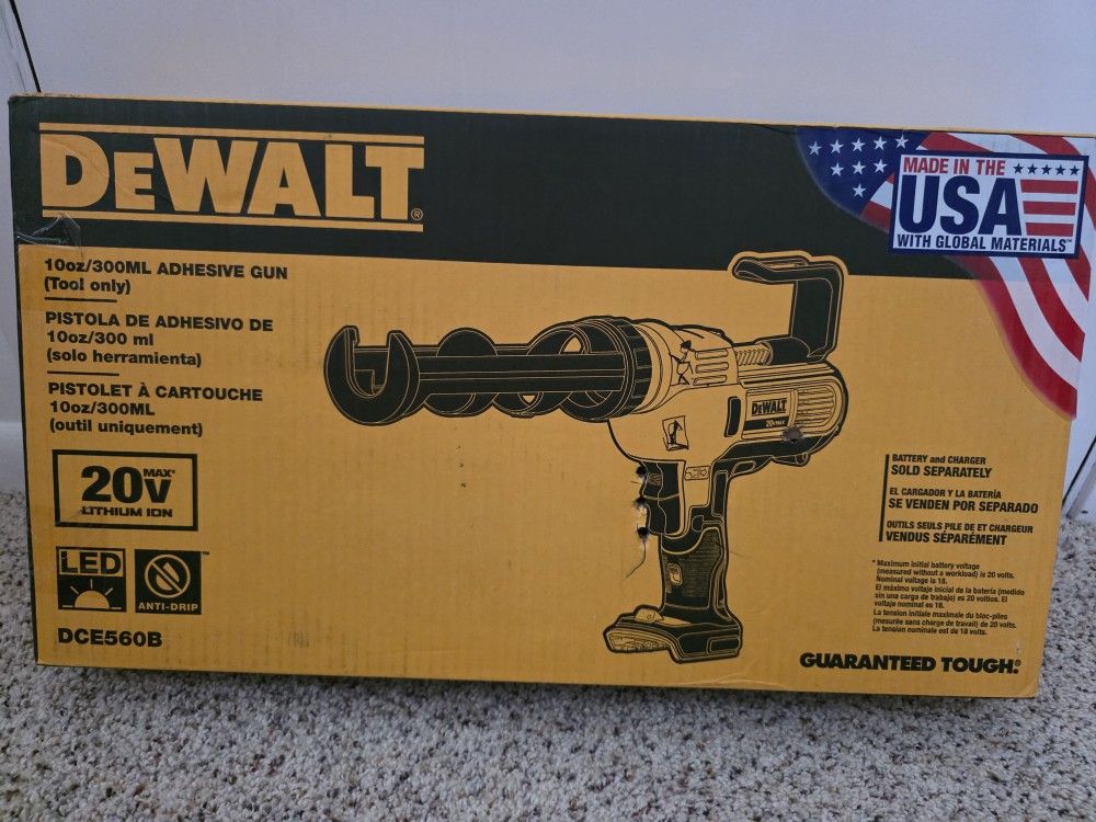 DEWALT 10 Ounce(s) Cordless Battery Powered Anti-Drip Rod Caulk Gun (Bare Tool) - New