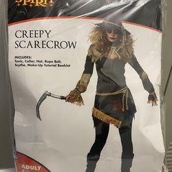 Women Creepy  Scarecrow Halloween Costume 