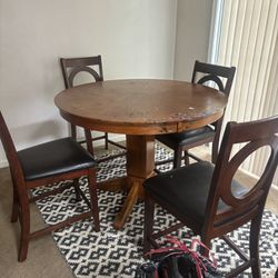 Free Table And Four Dining Room Chairs