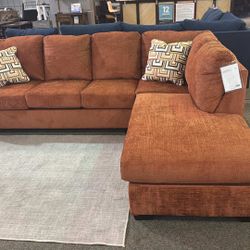 OM• $38 Initial • Brand New Aviemore Sectional With Chaise 