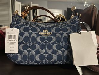 Signature Denim Teri Shoulder Bag