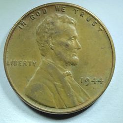 1944 Lincoln Wheat Penny No Mint Mark