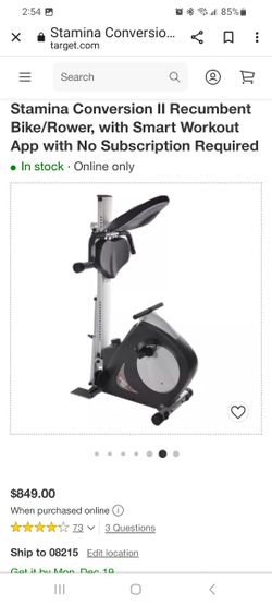 Exercise Bike And Rower Combo