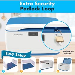 Locking Storage Container Bin