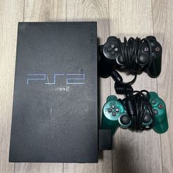 PS2 W / 2 Controllers ( NO CORDS ) ( MAKE OFFER)