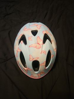 Small headed child's helmet.