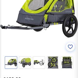 New in box- Schwinn Gemini Twin Bike Trailer 