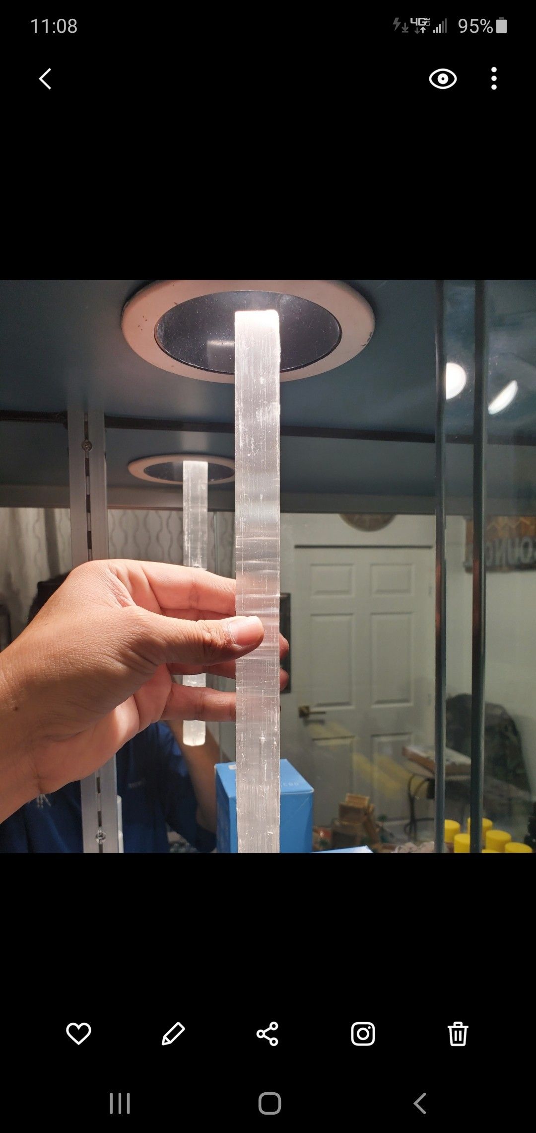 Selenite sticks RAW 30cm long
