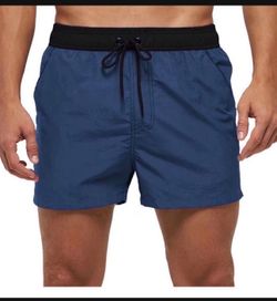 Men's Swim Trunks 5" Short Quick Dry Swim Beach Shorts Swimwear