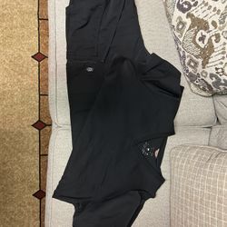 Black Scrub Set