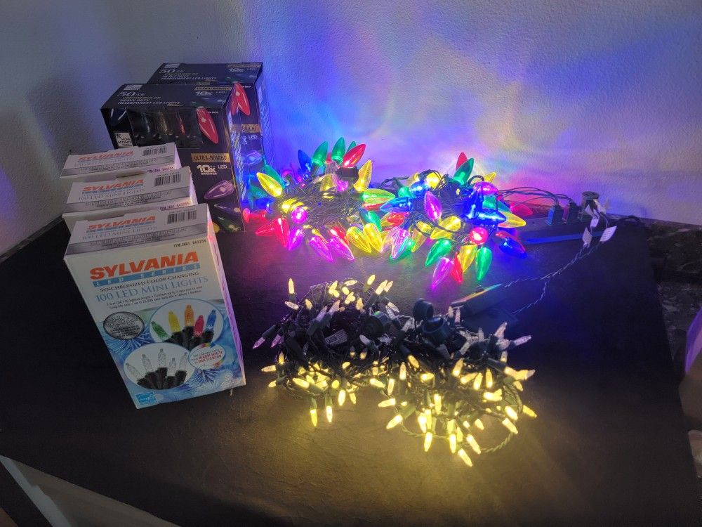 Small Tote Of CHRISTMAS Lights