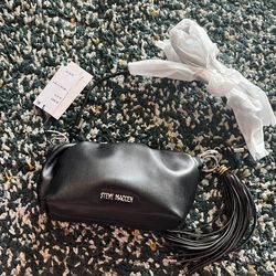 Steve Madden clack leather Mini Crossbody with fringe tassel