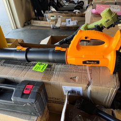 Leaf Blower, 20V Electric Cordless Leaf Blower, 2 X 2.0Ah Batteries and Charger Included, Lightweight Leaf Blower for Patio Cleaning, Lawn Care, Blowi