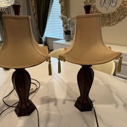 Pair Of Antique Style Lamps 