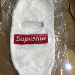 Supreme New Era Box Logo Balaclava White