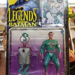 1995 Kenner Legends Of Batman THE RIDDLER 5" w/ Launcher Action Figure Sealed