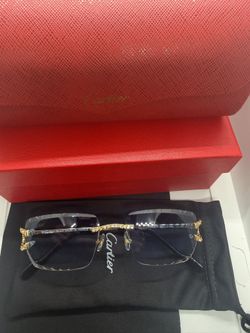 Cartier Diamond cuts Glasses (blue)