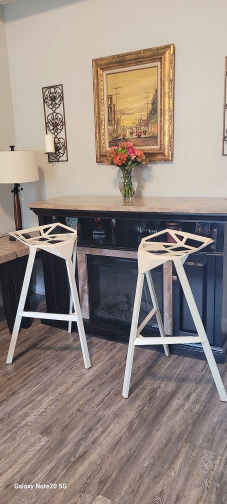 4 Barstools Aluminum