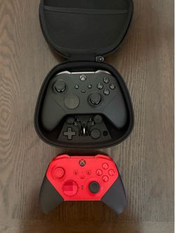 Xbox Elite Series 2 Controller & Custom Elite Series 2 Core (Red/Black) Bundle