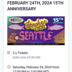 2 Tickets For Sneakercon In Seattle 