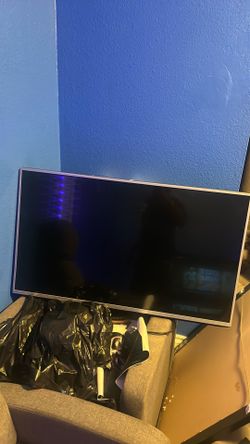 LG TV with mount attached