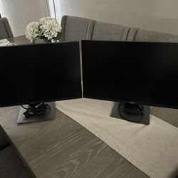 Dell 24” Monitors (2) Excellent Condition 