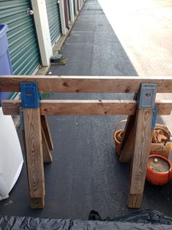 Handmade pair of saw horses