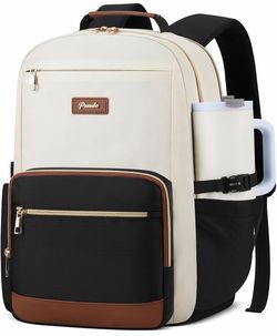 Paude School Backpack for Women Teen Girls,Laptop Bookbag for College Student Purse Schoolbag for Work Commuter Back to School