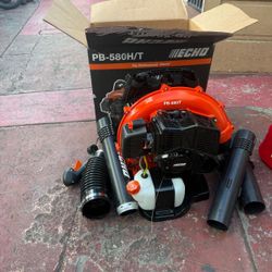 Echo 216 MPH 517 CFM 58. 2cc Gas 2-Stroke Backpack Leaf Blower w/ Tube Throttle and Vented Back Pad and Cruise Control Switch like new 