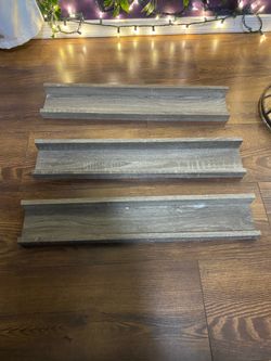 3 floating shelves