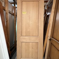 Alder solid wood door 36”x94” thick 2”1/4