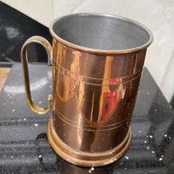 Vintage Copper Mug made in Portugal.