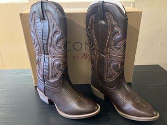 New Brown Western Cowboy Boots