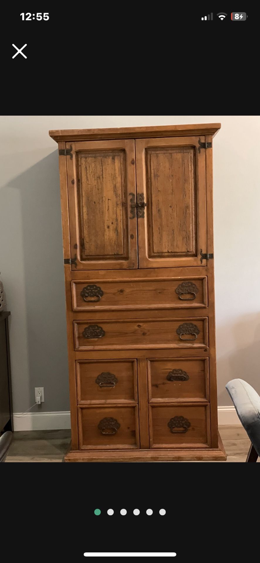 Exotic Hardwood Armoire/ Bar / Dresser / Cabinet