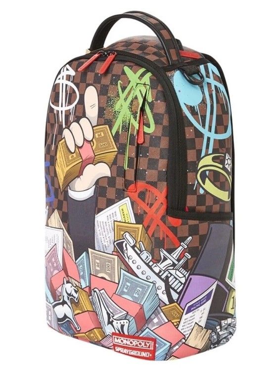 New, FACTORY SEALED!! Sprayground LIMITED EDITION backpack Money Bag Pack