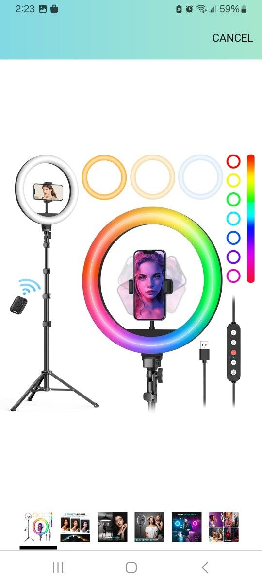 10" RGB Ring Light $15